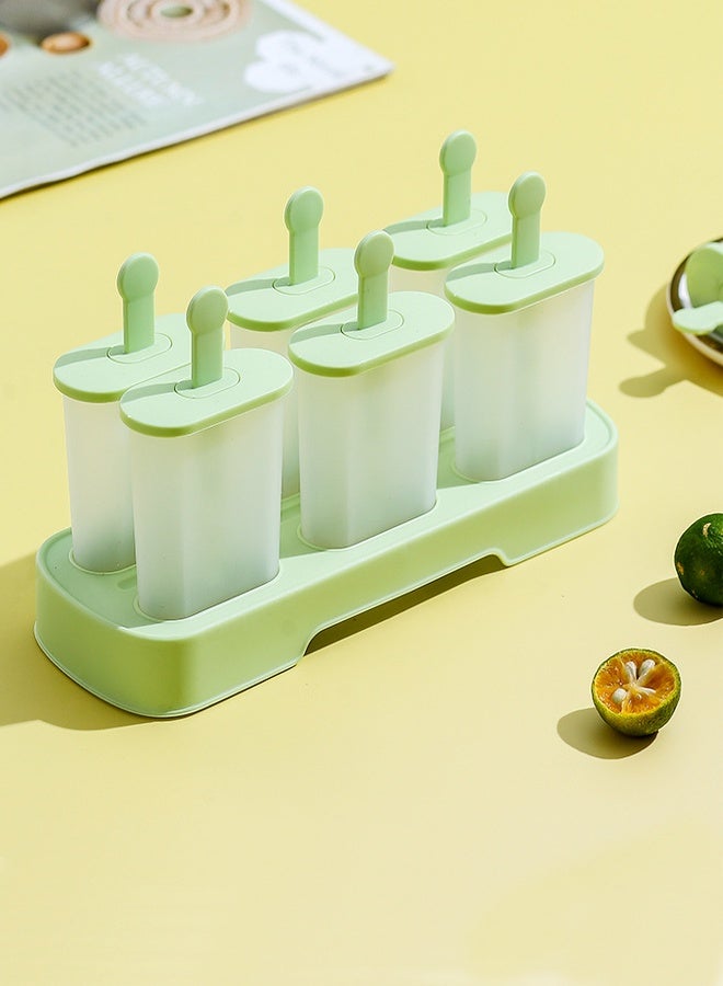 GUDOO قالب مثلجات باللون الأخضر النعناعي، صانع آيس كريم منزلي، قالب مكعبات ثلج وآيس كريم قابل للتخصيص - Image 5